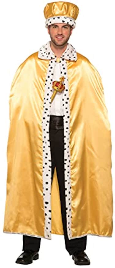 Rubies Gold Royal Cape Cape for Adults Mens No Size