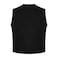 AMNPOLEN Unisex No Pocket Button Uniform Vest Halloween Costume Outfit Small Black