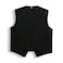 AMNPOLEN Unisex No Pocket Button Uniform Vest Halloween Costume Outfit Small Black