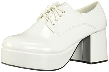 Ellie Shoes Mens Platform White Medium