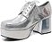 Ellie Shoes Mens Platform Slvh Medium Silver
