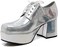 Ellie Shoes Mens Platform Slvh Medium Silver