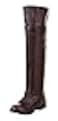 ACE SHOCK Mens Cosplay Boots Knee High Equestrian Riding Tall Boots Costume Shoes 125 Brown