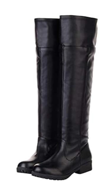 ACE SHOCK Mens Cosplay Boots Knee High Equestrian Riding Tall Boots Costume Shoes 11