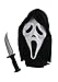 Fun World Scream Mask Horror Knife