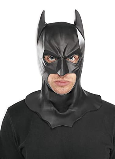 Rubies mens Batman the Dark Knight Rises Full Batman Mask Party Supplies Multicolor One Size US