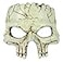 Rubies Cracked Foam Skull Half Mask for Adults Unisex No Size