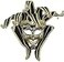 Rubies Jester Mask for Adults Unisex No Size GoldBlack