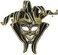 Rubies Jester Mask for Adults Unisex No Size GoldBlack