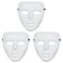 TSFGDYL 3 Pcs Halloween Mask White Blank Face Masks for Halloween Full Face Plastic Plain Costume Party Dance Crew for Hip Hop Dance