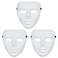 TSFGDYL 3 Pcs Halloween Mask White Blank Face Masks for Halloween Full Face Plastic Plain Costume Party Dance Crew for Hip Hop Dance