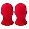 HOMELEX 2 Pieces Full Face Mask 2nd Skin MasksHalloween Spandex Hood for Unisex ClothRed