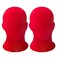 HOMELEX 2 Pieces Full Face Mask 2nd Skin MasksHalloween Spandex Hood for Unisex ClothRed