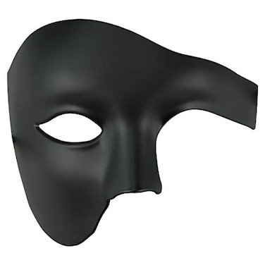 Thmyo Half Face Mens Phantom Of The Opera Vintage Design Venetian Carnival Masquerade Mask Black