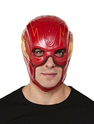 Rubies Mens DC Comics Flash The Movie Deluxe Flash Overhead Latex Mask As Shown One Size