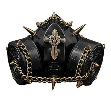 vogueteen Steampunk Spike Punk Goth Gas Mask MenWomen Cosplay Costume Masquerade Mask