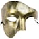 KEFAN Mens Mask Masquerade Mask Phantom of The Opera Half Face Mask Gold