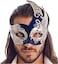 Luxury Mask Masquerade Mask for Men Musical Checkered Vintage Design Mask for Mardi Gras Prom and Masquerade Party