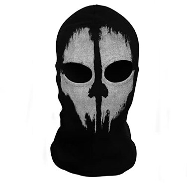 SzBlaZe Unisex Ghost Print Stocking Balaclava Mask Good For War Game Halloween Cosplay Print 1
