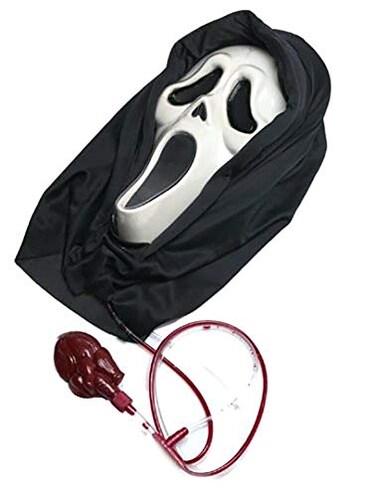 Fun World Mens Ghost Face Bleeding Zombie Mask Accessory Multi Standard