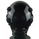 foymi Punk Helmet Mask Sci Fi Gothic Halloween Mask Cool Punk Mask Cosplay for Men Black