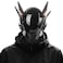 Marikito Punk mask for Men Futuristic Wing Helmet SciFi Mask Cool Cosplay Helmet for Festivals Parties