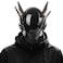 Marikito Punk mask for Men Futuristic Wing Helmet SciFi Mask Cool Cosplay Helmet for Festivals Parties