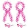 YBHOMINE 2 Pcs Feather Boas with Heart Rimless Sunglasses4 ft Feather Boa Halloween Christmas Bachelor Party Pack Accessory