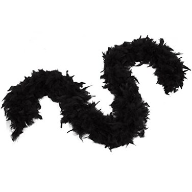 Fukang Feather Chandelle Feather Boa 60 Gram 2 Yards Black