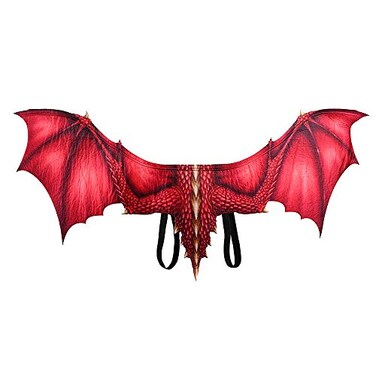Himine Adult Nonwoven Dragon Wings Cosplay Props Red