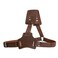 HidePlay Hide Play Gladiator Shoulder Harness Adjustable Straps Ideal for Cosplay Costume Parties Full Grain Leather Handmade Bourbon Brown