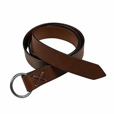 Mythrojan Medieval O Ring Belt Viking Leather Belt with 100 Genuine Leather for Medieval Events LARP Renaissance Renfaire