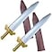 GIFTEXPRESS 2pack 19 Plastic Roman Sword with Sheath for Pretend Play Knight Costume Roman Warrior Costume Accessory