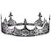 CROWN GUIDE Silver King Crown for Men Adjustable Medieval Gothic Tiara Hair Accessory for Wedding Cosplay Birthday Prom
