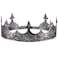 CROWN GUIDE Silver King Crown for Men Adjustable Medieval Gothic Tiara Hair Accessory for Wedding Cosplay Birthday Prom