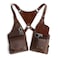 HidePlay Hide Play Shoulder Holster with Adjustable Straps Ideal for Cosplay Steampunk Renaissance Costume Parties Full Grain Leather Handmade Bourbon Brown