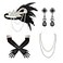 SWEETV 1920s Flapper Accessories Set for Women Roaring 20s Great Gatsby Headband Flapper Costume Accessories