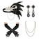 SWEETV 1920s Flapper Accessories Set for Women Roaring 20s Great Gatsby Headband Flapper Costume Accessories