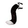 JUNBOON Faux Fur Fox Tail for Cosplay Costume Halloween Party BW