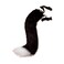 JUNBOON Faux Fur Fox Tail for Cosplay Costume Halloween Party BW