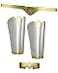 Bioworld Wonder Woman Costume Accessories Cuffs Gauntlets Tiara Set Comic Book Superhero Silver