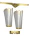 Bioworld Wonder Woman Costume Accessories Cuffs Gauntlets Tiara Set Comic Book Superhero Silver