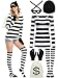 URATOT Womens Robber Costume Set Cosplay Thief Accessories for Halloween Party