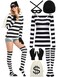 URATOT Womens Robber Costume Set Cosplay Thief Accessories for Halloween Party