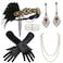 BABEYOND 1920s Flapper Accessories Gatsby Costume Accessories Set 20s Flapper Headband Pearl Necklace Gloves