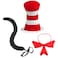 Fleursun 3Pcs Halloween Costume Accessories Party Dress up White Red