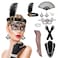 XLSXEXCL 9 Pcs Flapper Set for Women 1920s Costume Accessories Black