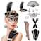 XLSXEXCL 9 Pcs Flapper Set for Women 1920s Costume Accessories Black