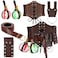 Ramede Halloween Renaissance Cosplay Costume Leather Ring Belt Witch Wizard Waist Corset Cork Potion Bottle Medieval PouchBrown