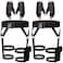 Kathfly 2 Sets Womens Multi Strap Garter and Leather Gloves Halloween Black Utility Goth Belt Costume with Pocket Adjustable Leg Straps for Halloween Party Cosplay Accessory